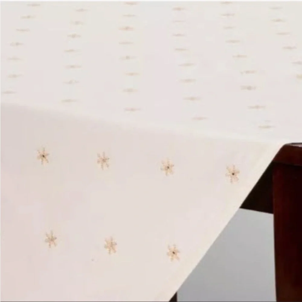 Threshold 50"X50" Snowflake Table Throw or Decorative Couch Throw Blanket - Picture 2 of 6